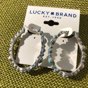 Lucky Brand Silver & Turquoise Earrings